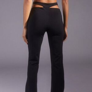 Urban Outfitters -187 UO Black Lexi Cutout Slim Leg Flare Pull On Pants Size S‎